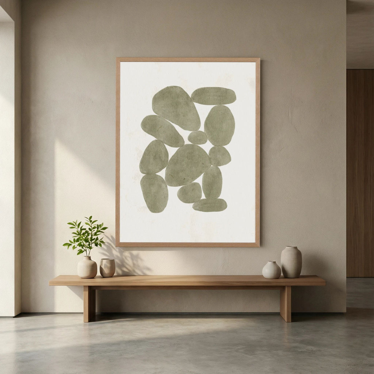 Stones Moss Poster