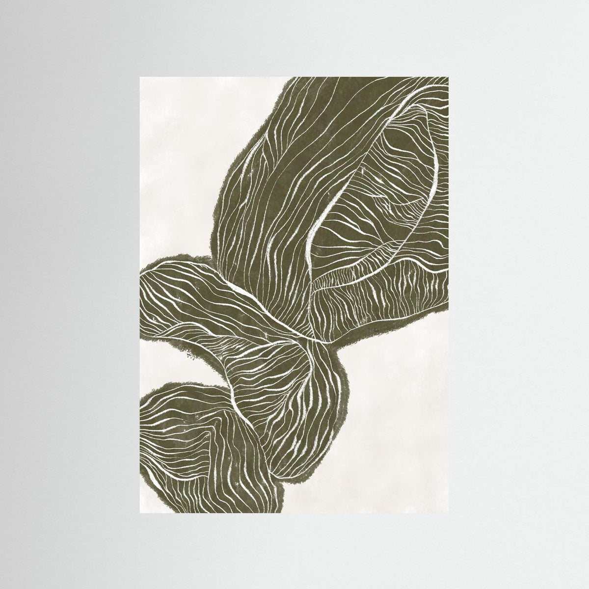 Abstract Olive Poster