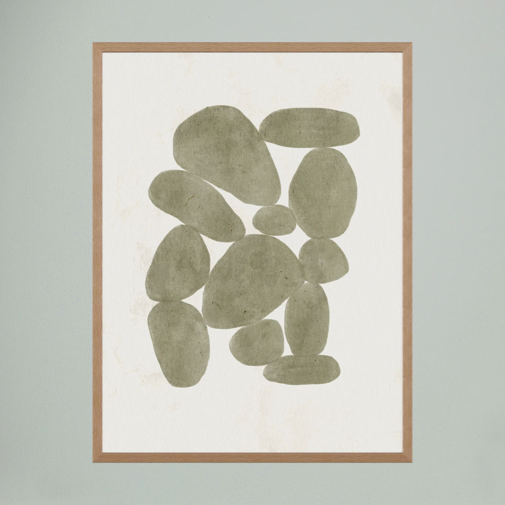 Stones Moss Poster